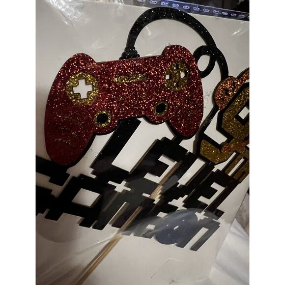 NEW Video Game On Level 9 Cake Topper 9th Gaming Birthday Decorations - Picture 10 of 10